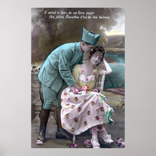 Póster Soldado y amante (Frente)