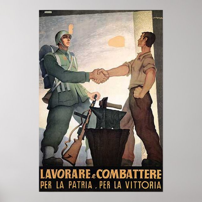 Póster Soldado y trabajador (Frente)