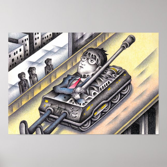 Póster Soldado yendo a la guerra. (Frente)