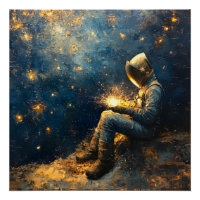 Soldador nocturno estrellado - Arte de soldadura c