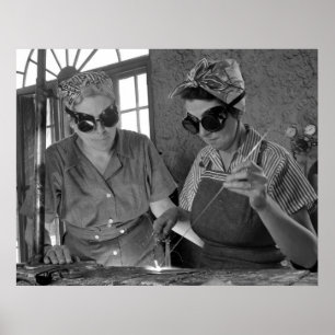 Póster Soldadoras de la Segunda Guerra Mundial: 1942