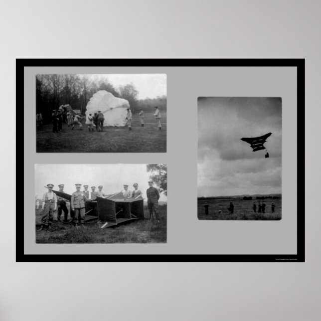 Póster Soldados británicos con cometas de guerra y paraca (Frente)