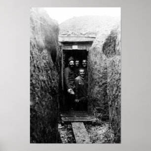Póster Soldados De La Primera Guerra Mundial En Trench - 