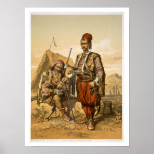 Póster Soldados de pie turcos en el ejército otomano, pub