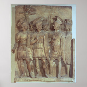 Póster Soldados del guardia pretoriano, alivio