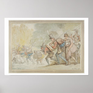 Póster Soldados el de marzo de 1805 (pluma y tinta y