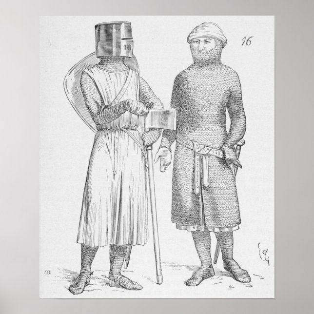 Póster Soldados medievales (Frente)