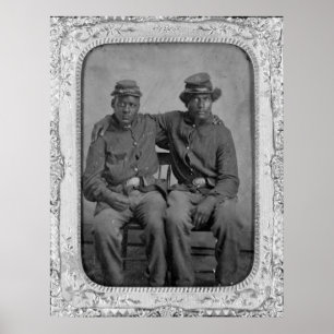 Póster Soldados negros de la guerra civil, 1860s