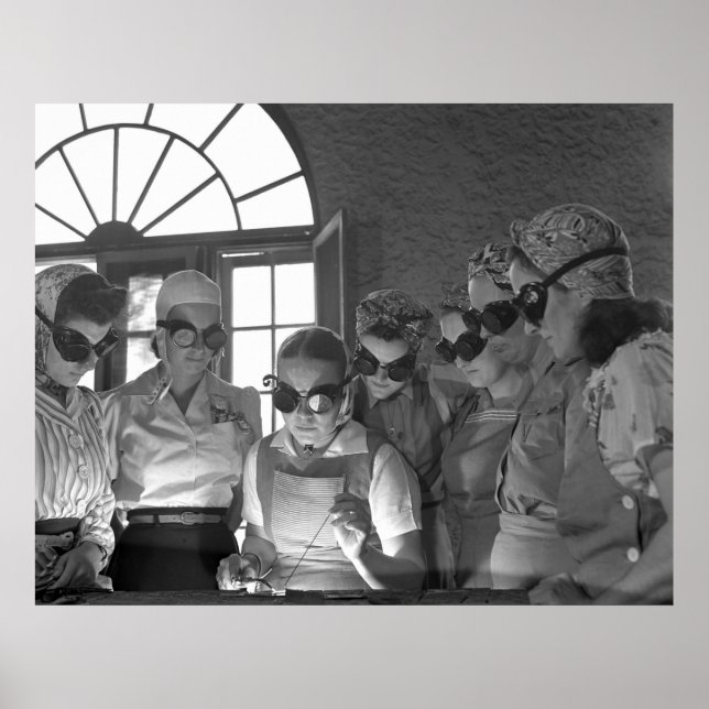 Póster Soldadura de mujeres, 1942 (Frente)