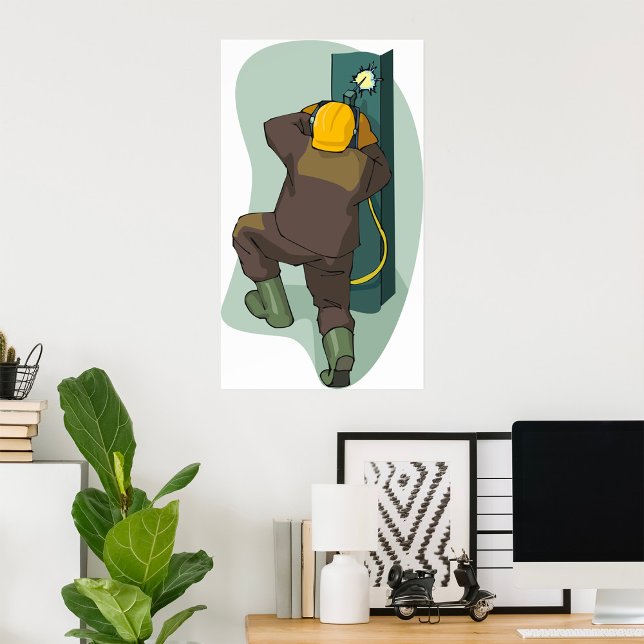 Póster Soldadura de soldadura industrial placa Metalizado (Subido por el creador)