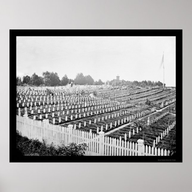 Póster Soldiers' Cemetary in Alexandria, VA 1865 (Frente)