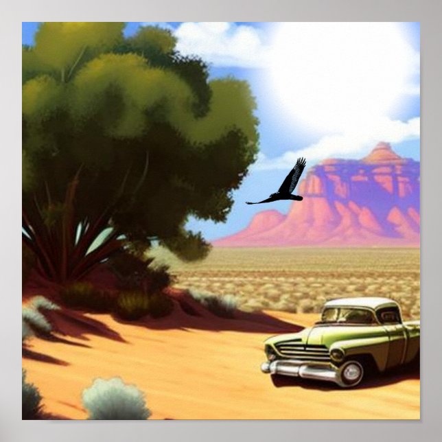 Póster Soledad en el Desierto (Frente)