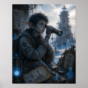 Póster Soledad / Observador / Faro Arruinado