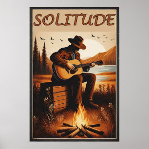Póster Soledad rústica en un Poster montañés