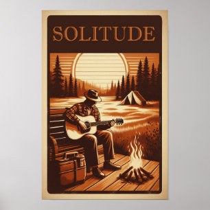 Póster Soledad rústica en un Poster montañés