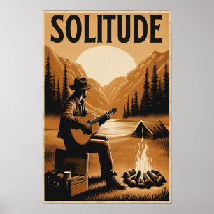 Póster Soledad rústica en un Poster montañés