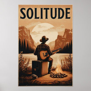 Póster Soledad rústica en un Poster montañés