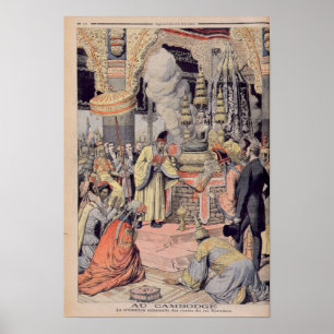 Póster Solemn cremation of King Norodom I