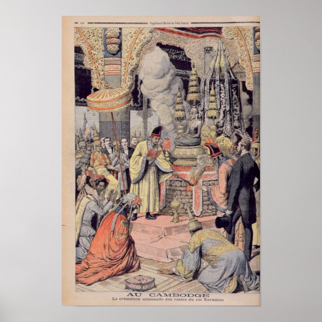 Póster Solemn cremation of King Norodom I (Frente)