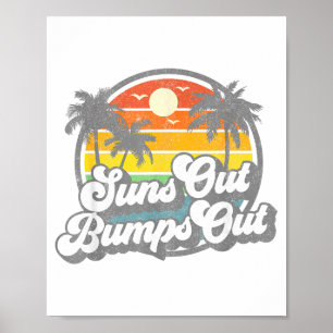 Póster Soles Fuera Bultos Fuera Playa Divertido Embarazo