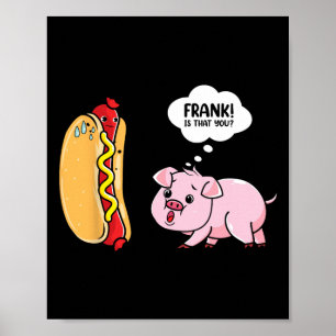 Póster Soles Fuera Panecillos De Hot Dog Divertido Salchi
