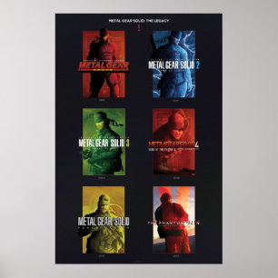 Póster Sólida herencia metalizado de engranaje sólido Met