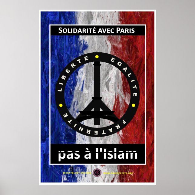Póster Solidaridad con París (Frente)