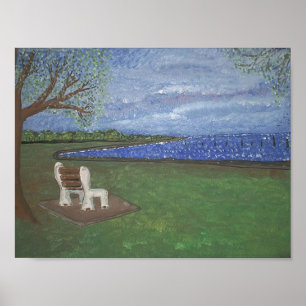 Póster Solidaridad frente al lago