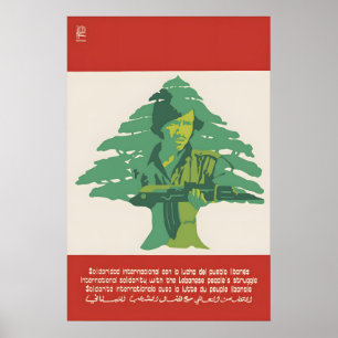 Póster Solidaridad Internacional OSPAAAL con la