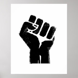 Póster Solidaridad racial