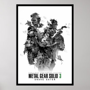Póster Sólido del engranaje metalizado 3
