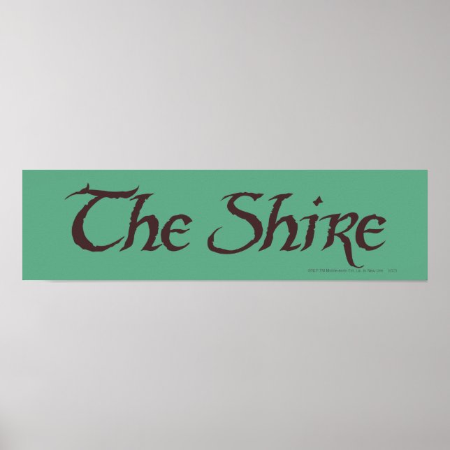 Póster Sólido del nombre SHIRE™ (Frente)