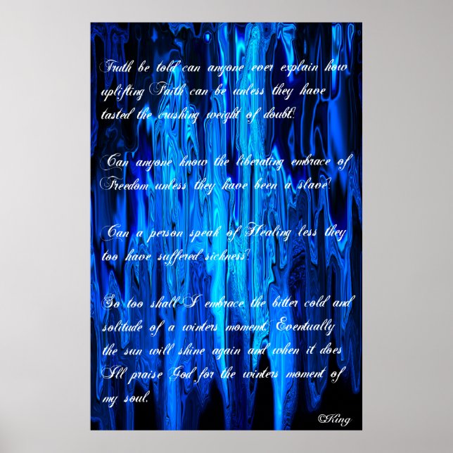 Póster Solitude-A Winter's Moment of the Soul©King09 (Frente)