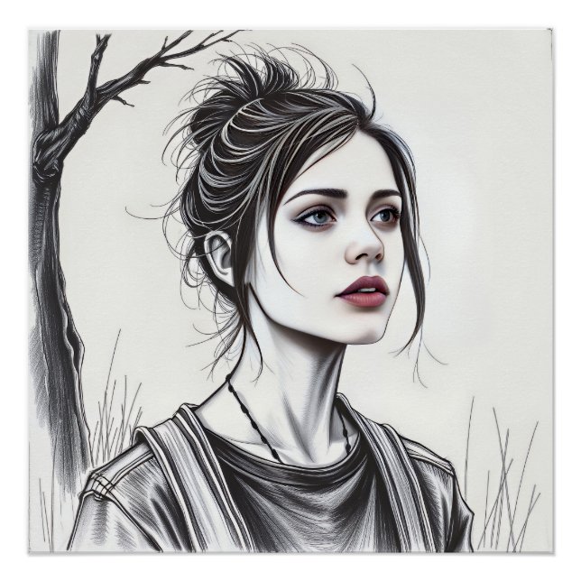 Póster Solitude élégante (Anverso)