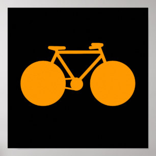 Póster sólo bicicletas