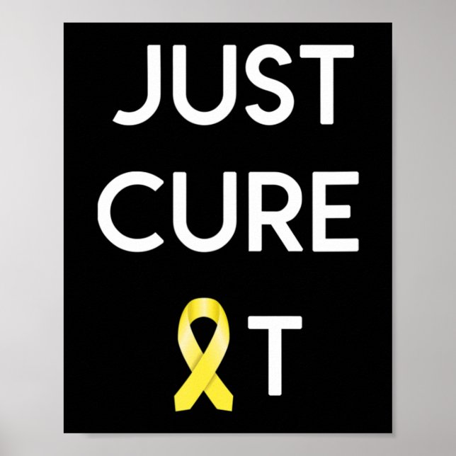 Póster SOLO CURAR LA CONCIENCIA SOBRE EL Cáncer Infantil (Frente)