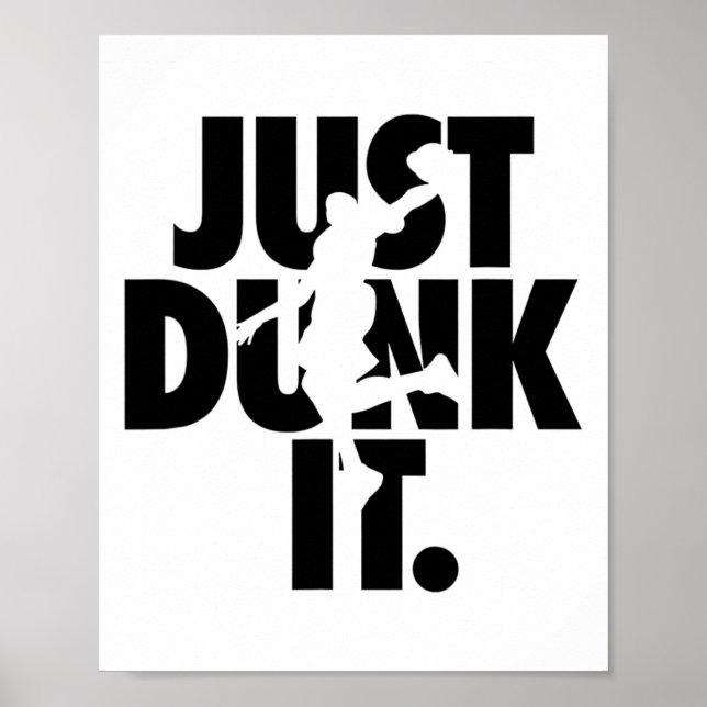 Póster Sólo Dunk It Sketll Silhouette (Frente)