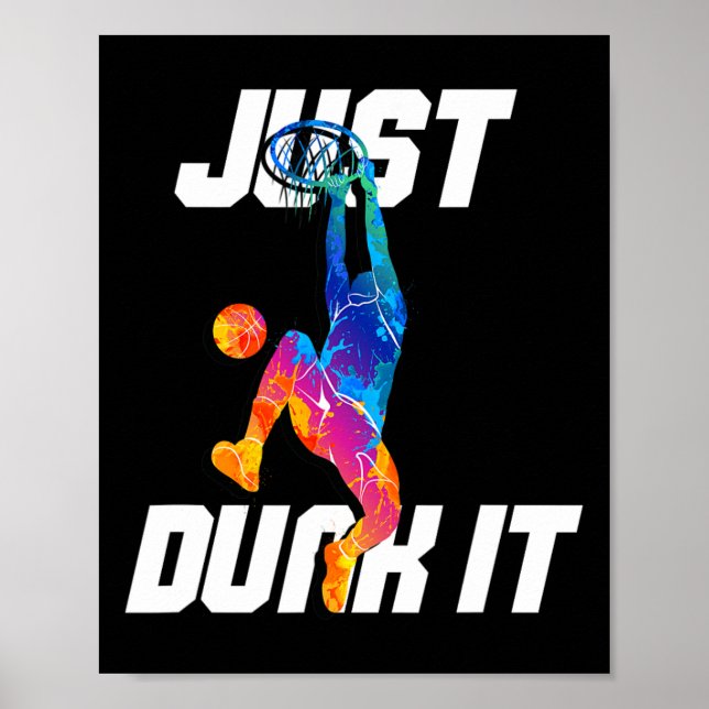 Póster ¡Sólo Dunk! Slam Dunk, jugador de baloncesto (Frente)