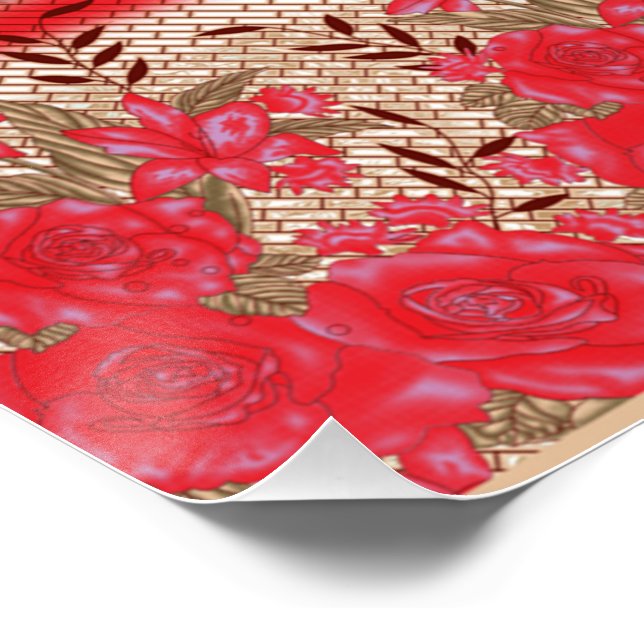 Póster Solo el hogar, luz de carretera, seguridad vial, d (Esquina)