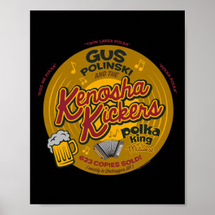Póster Solo en casa Navidad Gus Polinski Kenosha Kickers 