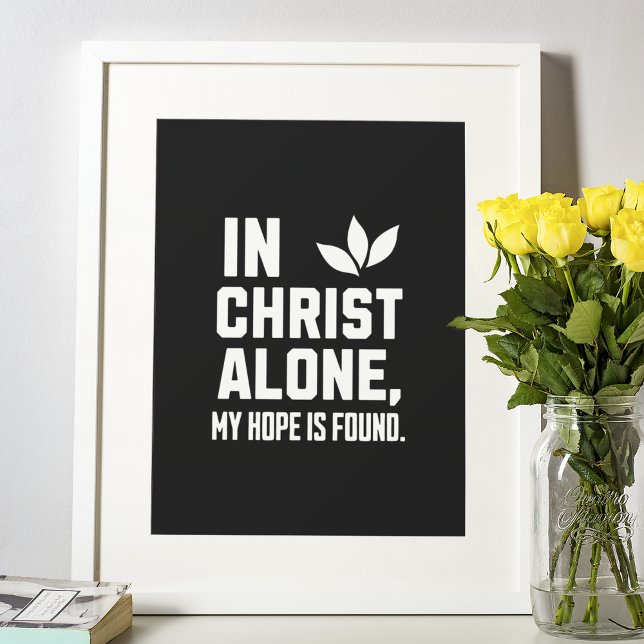 Póster Solo en Cristo", audaz esperanza Inspiradora (Subido por el creador)