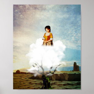 Póster solo en el desierto