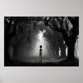 Póster Solo en el Poster del Encuentro Woods - Alien