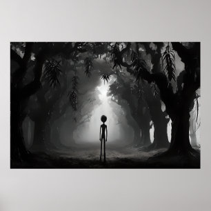 Póster Solo en el Poster del Encuentro Woods - Alien