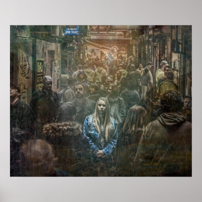 Póster Solo en una multitud (Frente)