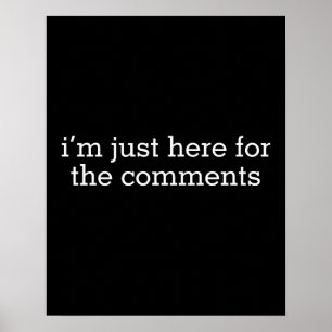 Póster Solo estoy aquí para los comentarios