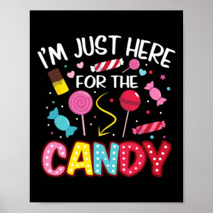 Póster Solo estoy aquí por el Candy Halloween Cute Lollip