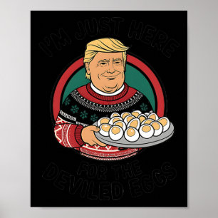Póster Solo estoy aquí por el divertido Thanksgiv de los