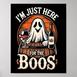 Póster Solo estoy aquí por el Fantasma divertida de Hallo