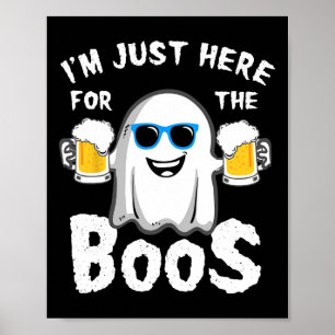 Póster Solo estoy aquí por la divertida cerveza de Hallow
